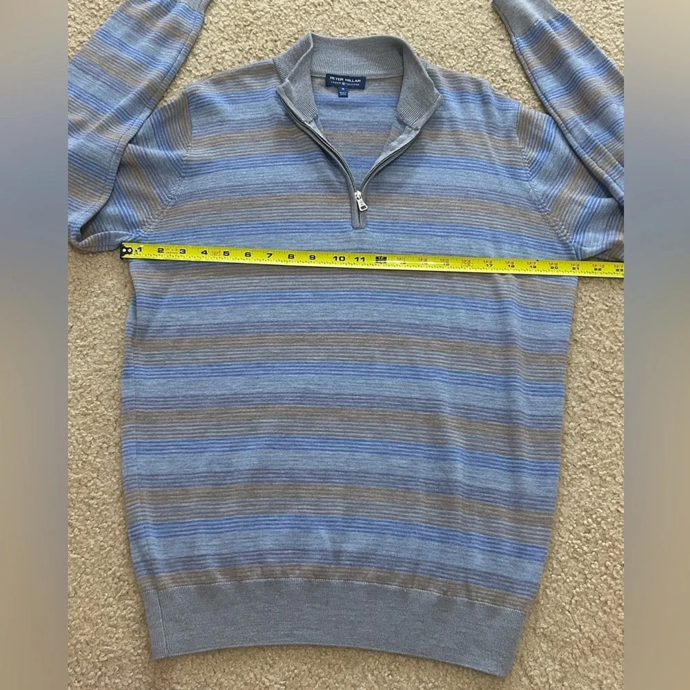 Peter Millar Men’s Medium 1/4 Zip Legend Wool Sweater